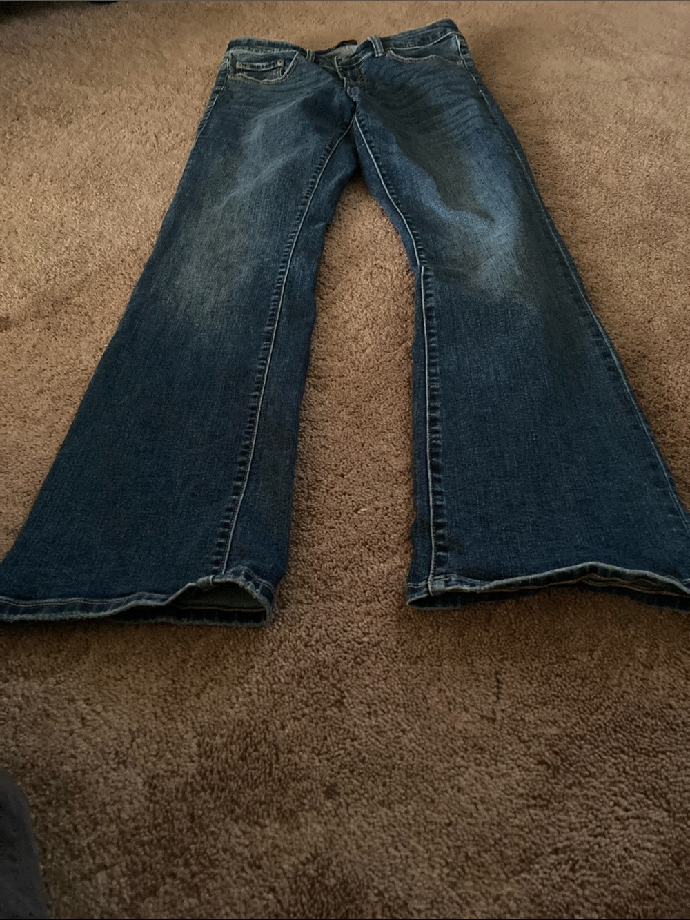 Woman’s Aeropostale denim blue jeans mod rise boot